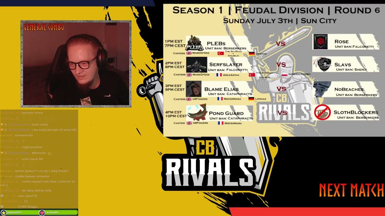 [PL] CB Rivals S1 - Runda 6 Feudal dywizja- PondGuard vs SlothBlockers