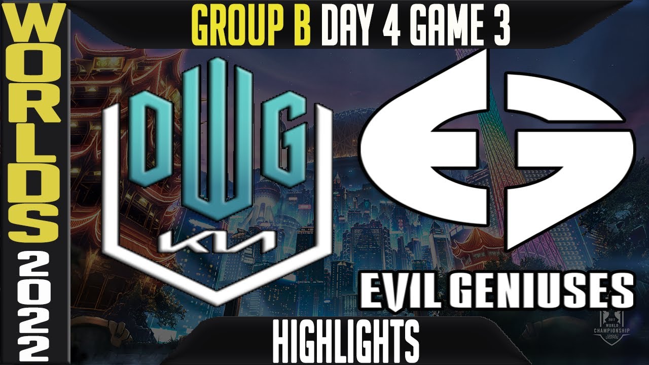 DK vs EG Highlights | Worlds 2022 Day 4 Group B Game 3 | Damwon KIA vs Evil Geniuses