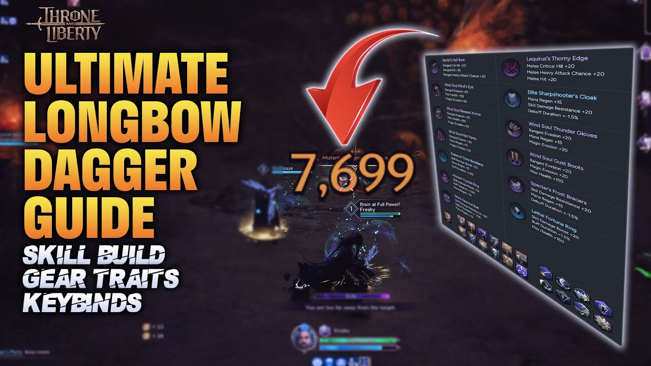 The Highest Damage LONGBOW DAGGER Build (OUTDATED) | Throne and Liberty Weapon Build Guide