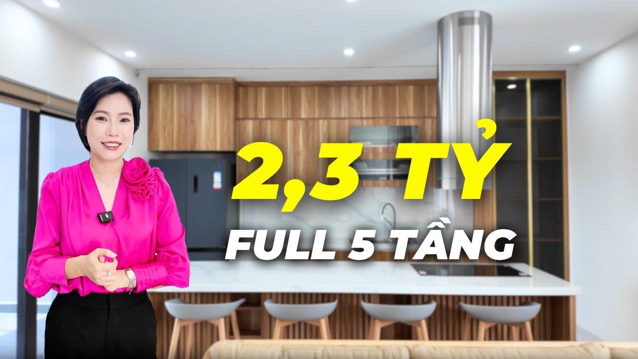 2,3 TỶ hoàn thiện 5 tầng full nội thất cho căn liền kề 78m2 tại Vinhomes Ocean Park 3