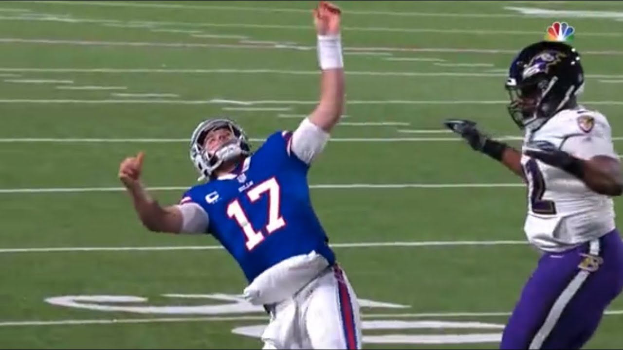 Josh Allen flops leading to another horrible roughing the passer call