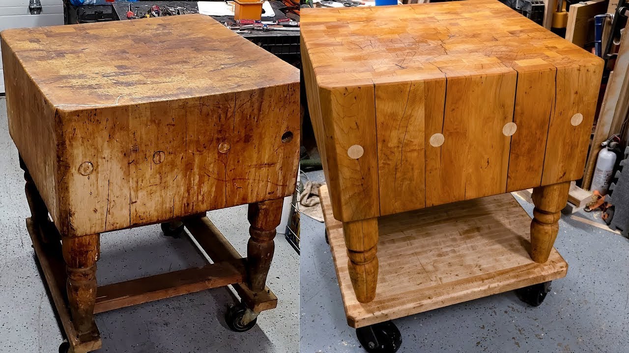 Restoring a 1942 Butcher Block - Alaska