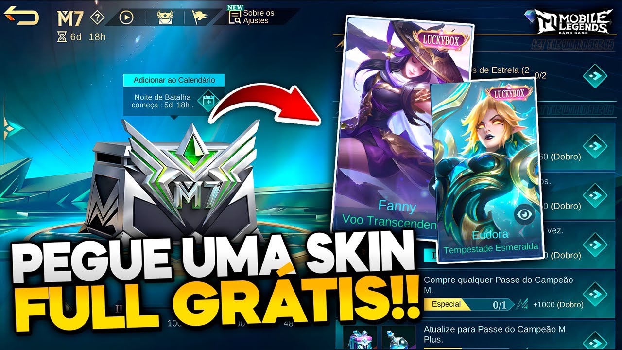 PEGUE UMA SKIN NA NOVA BOX DO MUNDIAL!! SKINS B&Aacute;SICAS AT&Eacute; LUCKYBOX! MOBILE LEGENDS