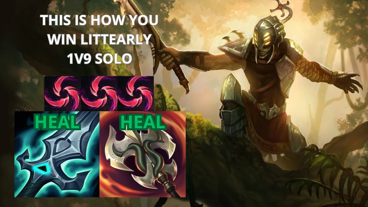 this is how you WIN LITTEARLY 1V9 SOLO IN HIGH ELO