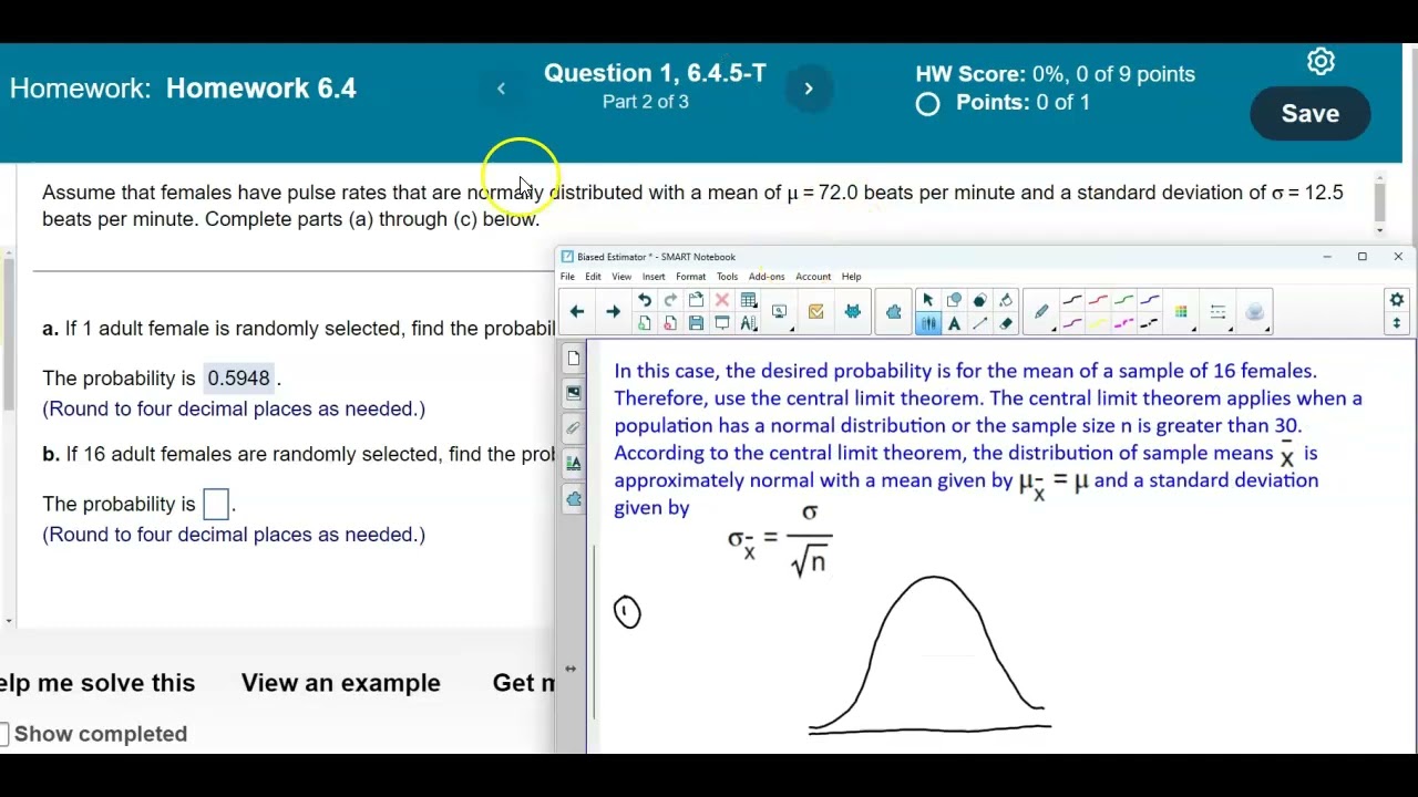 Math 14 HW 6.4.5-T Using the Central Limit Theorem