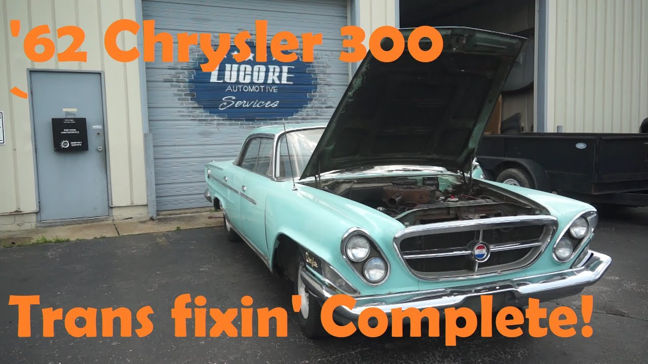 1962 Chrysler 300 returns to the road! Transmission resealed and ready to roll!