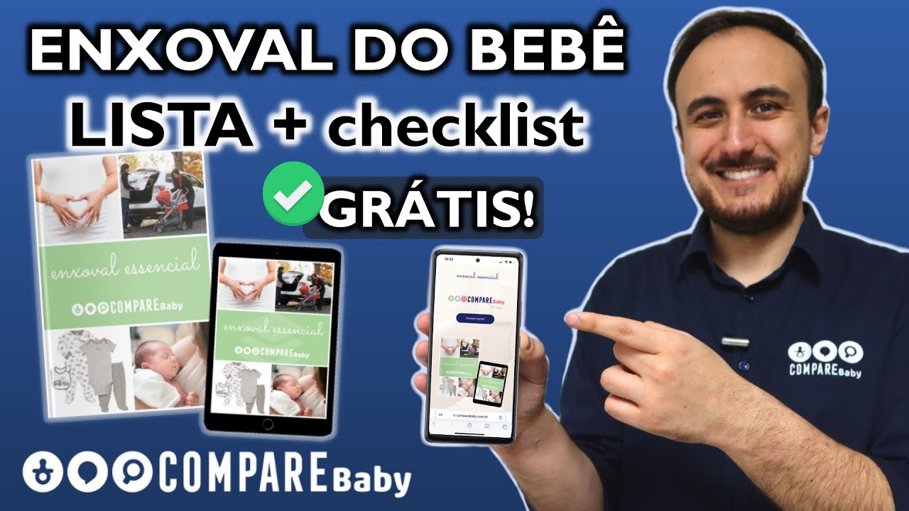 Lista Enxoval do Bebê + Checklist GRÁTIS | ✅ Enxoval ESSENCIAL Compare Baby | O que precisa comprar?