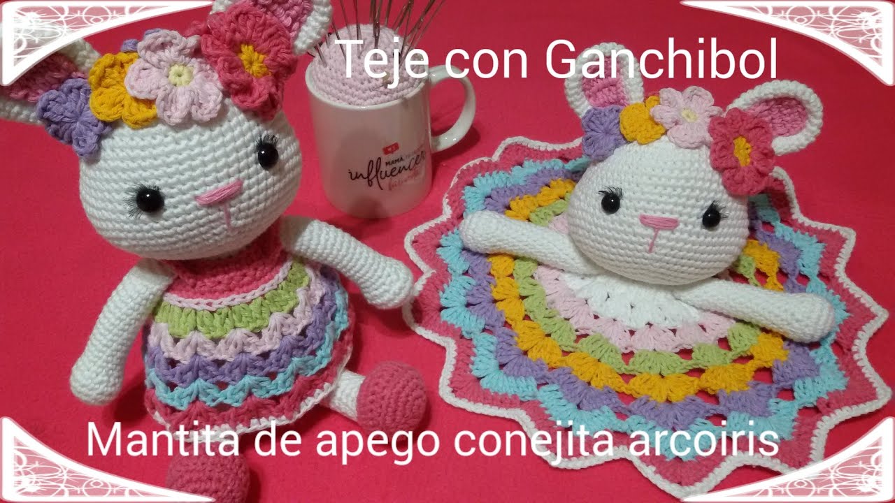 Mantita de apego // Teje con GanchiBol //  tutorial paso a paso.
