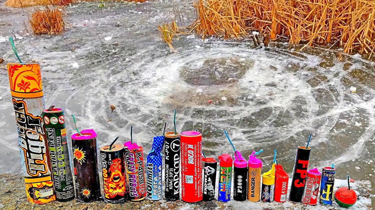 ✅🔥 МОЩНАЯ ПЕТАРДА + ЛЁД ❄️BIG FIRECRACKERS vs ICE 🔥 ТОП ПЕТАРД НА ЛЬДУ🔴 ВЗРЫВАЕМ ПЕТАРДЫ ПОДО ЛЬДОМ