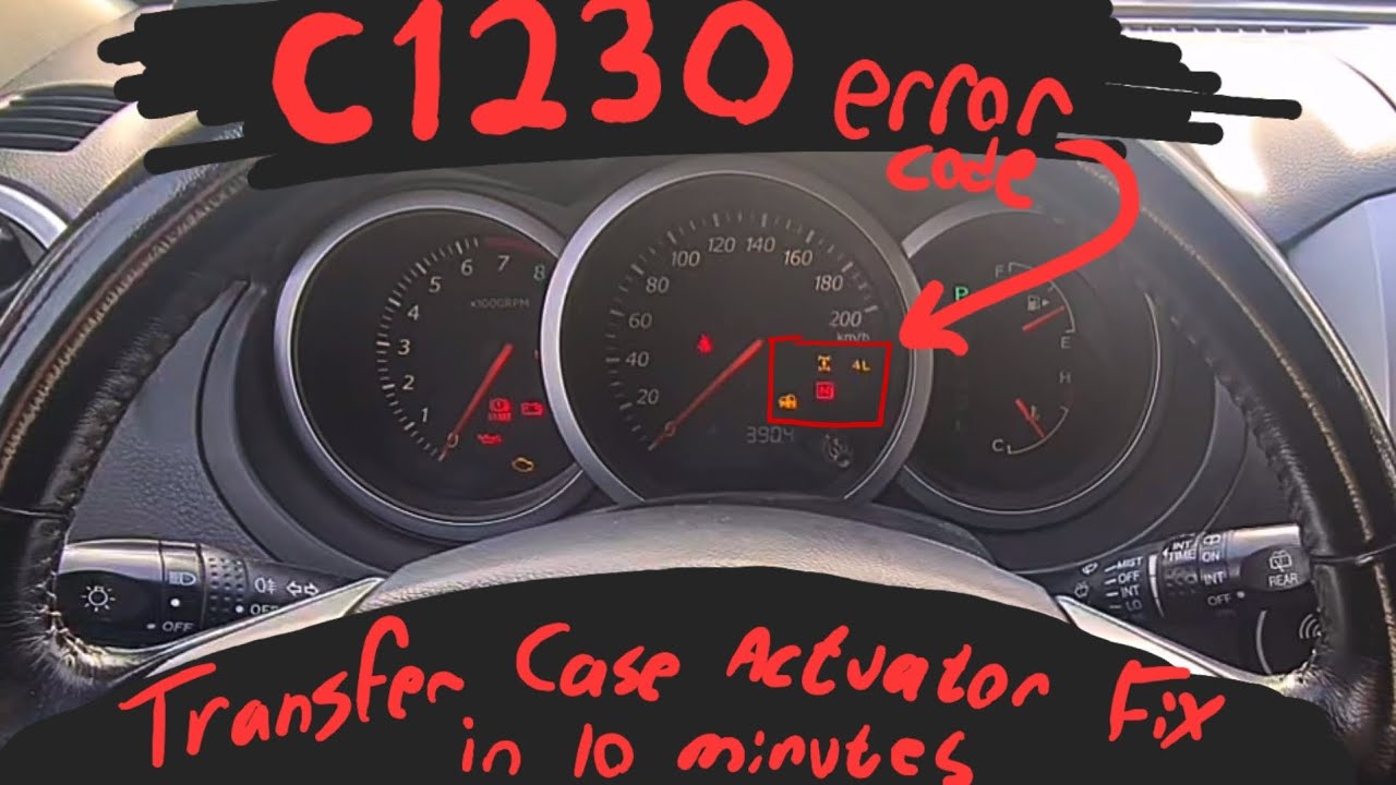 C1230 - Suzuki Grand Vitara Transfer Case Actuator Repair in 10 Minutes