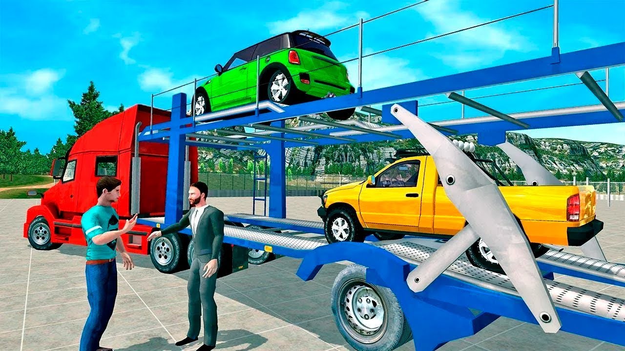 Car Transporter Trailer - Truck Driving Simulator 2019 - Best Android GamePlay By Silent102