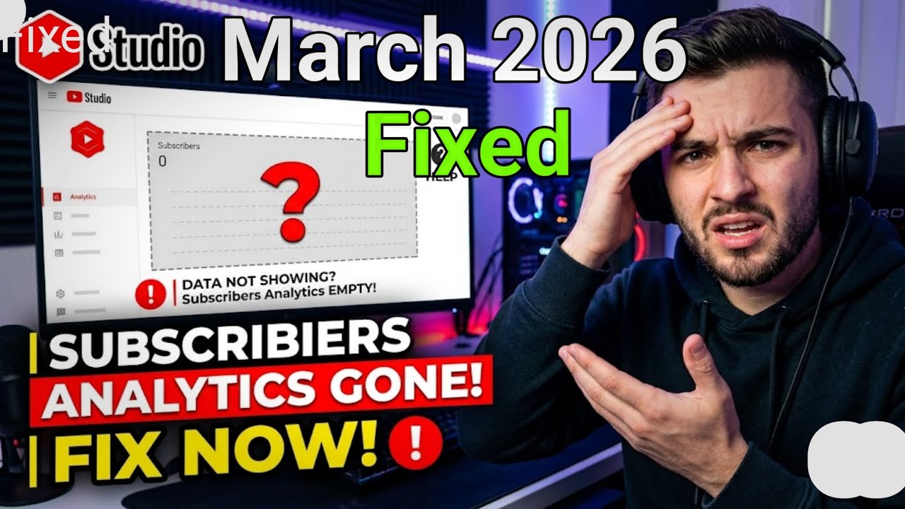Yt studio not showing analytics, YouTube studio not working retry, yt studio problem march 2026