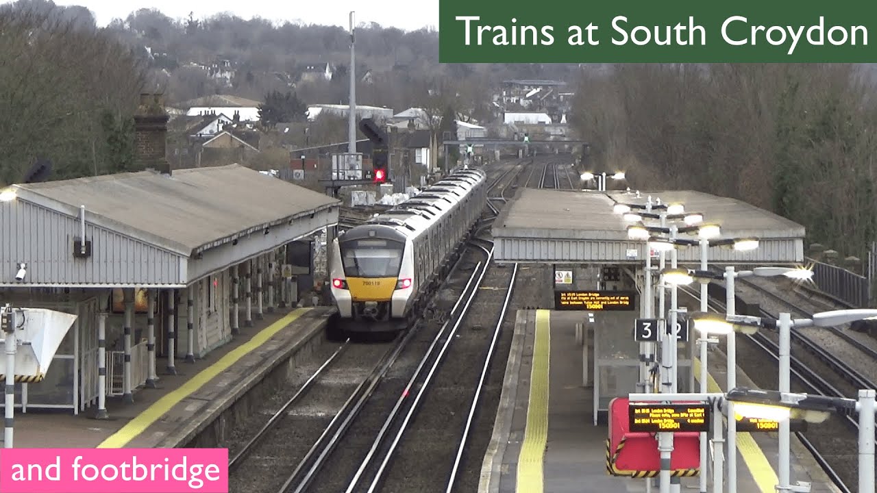 Southern and Thameslink trains at South Croydon