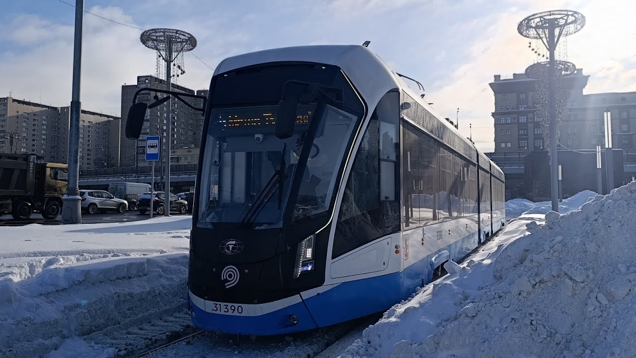 Поездка на 71-931М «Витязь-М» 31390 по маршруту номер 5 