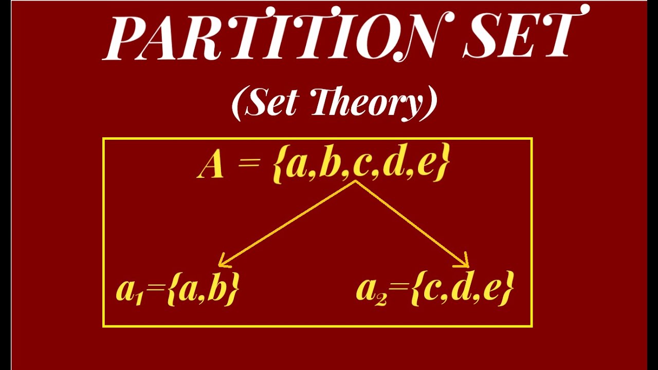 PARTITION SET (set theory) | how to partition a set with example 🔥 @gostudywithsakshi #PARTITIONSET