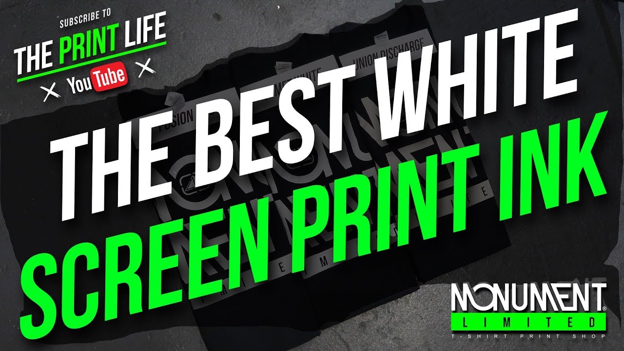 Screen Print: The Best White Ink for Screen Printing, Fusion 180, Comet White, Discharge White.