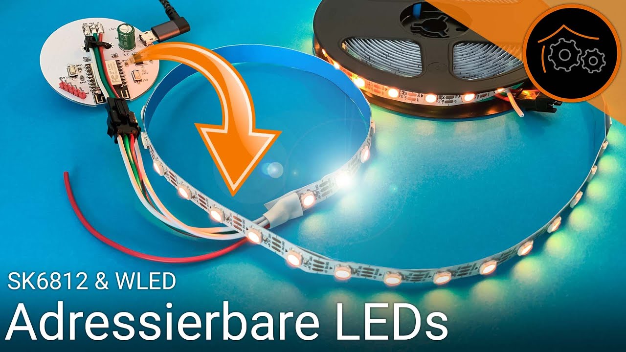 Adressierbare LED Strips mit WLED ansteuern (SK6812) - Grundlagen
