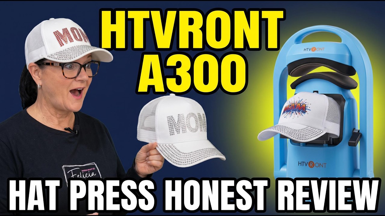 HTVRONT A300 Auto Hat Press First Look | How Well Does It Really Work?