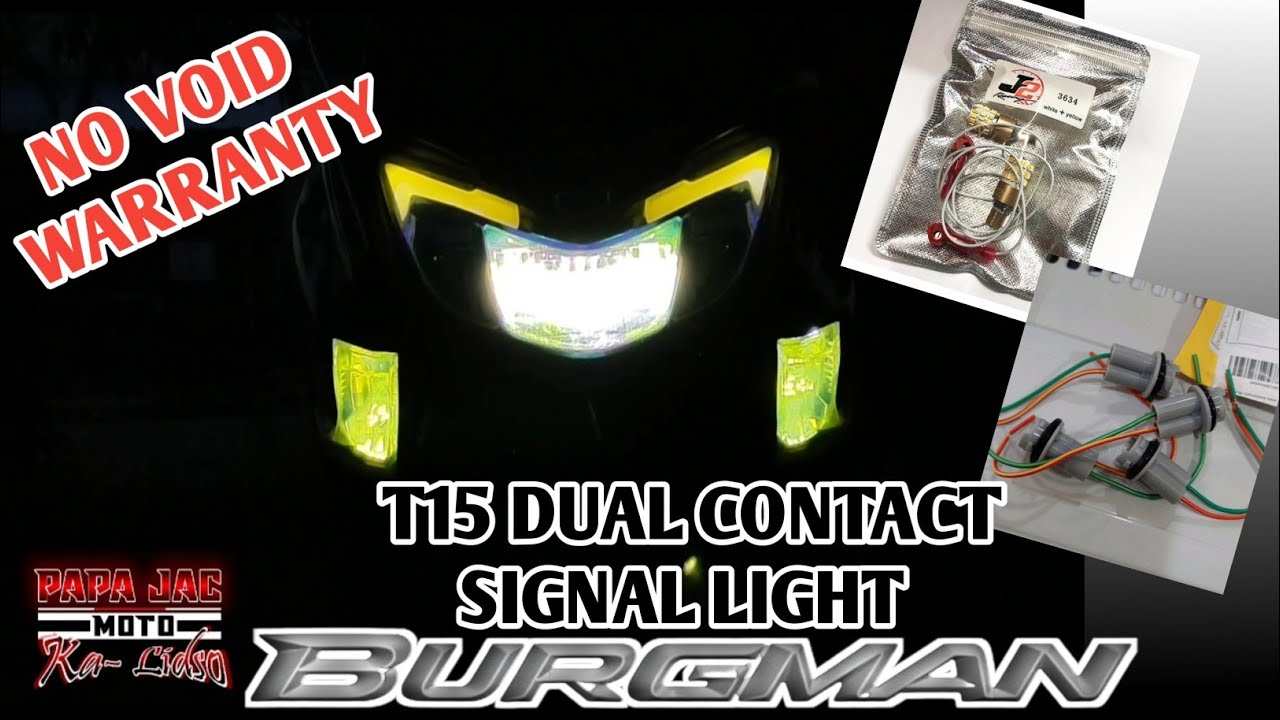 SUZUKI BURGMAN/ DUAL CONTACT SIGNAL LIGHT CONVERSION