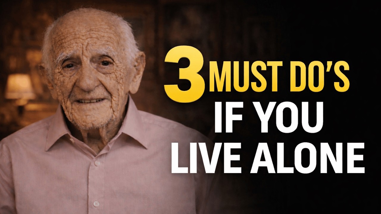 3 Things You Must Do If You Live Alone (Most People Ignore This)