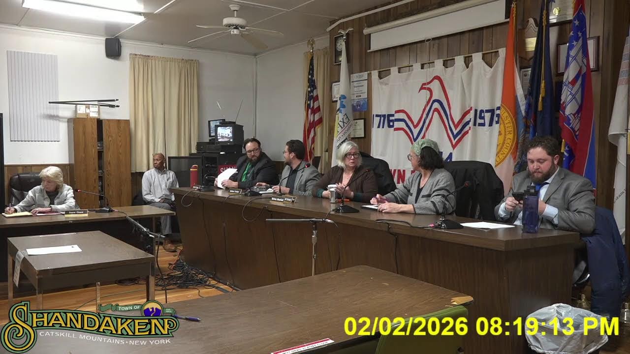 Town of Shandaken 2/2/2026 Meeting.