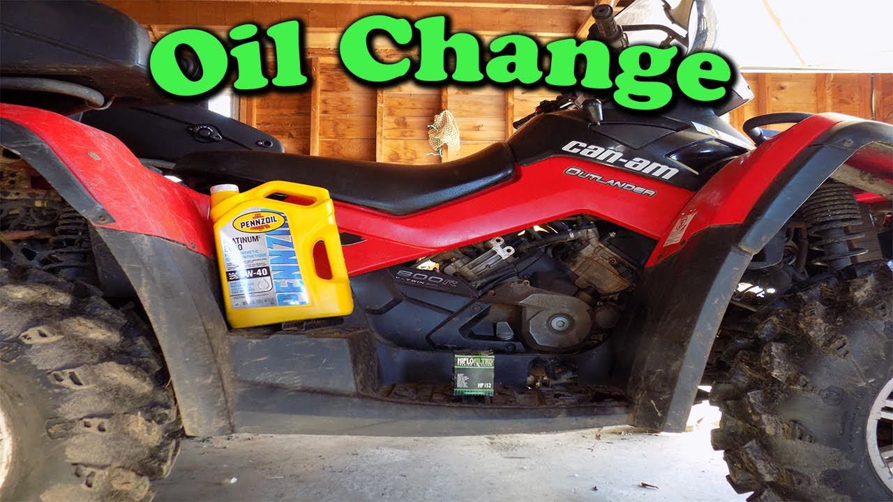 Замена масла в Can am Outlander 800R 2010 года