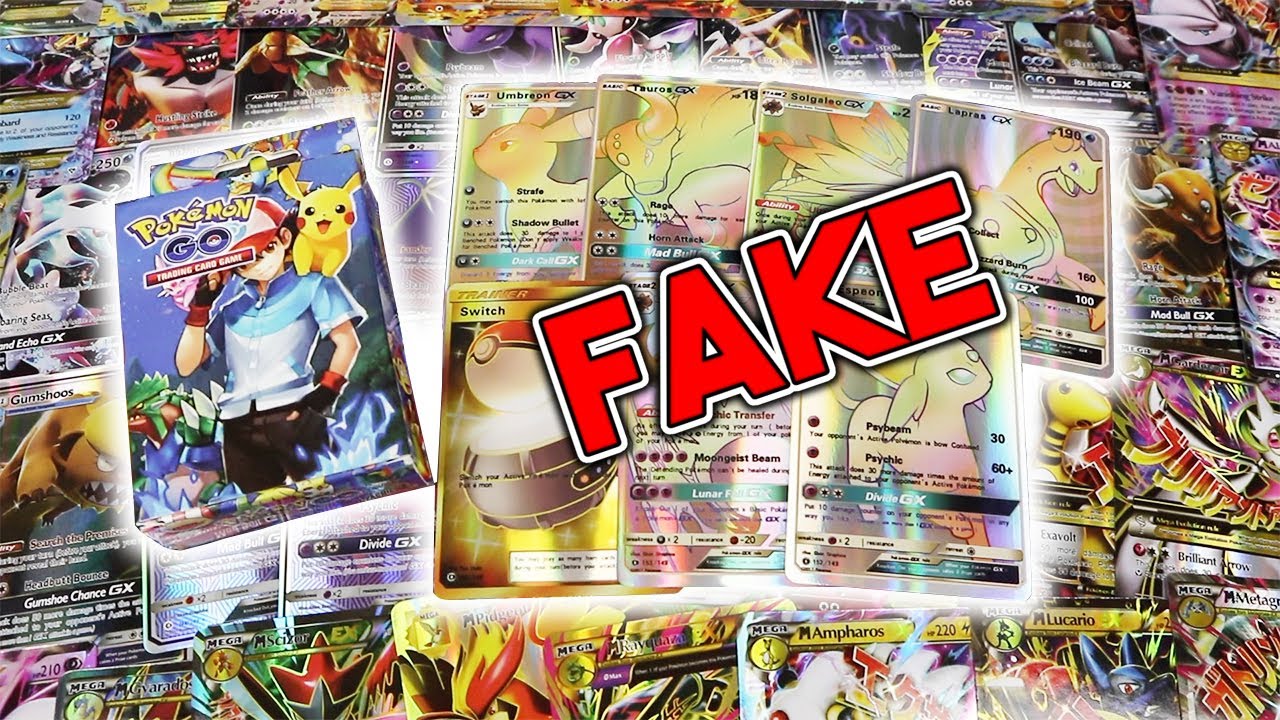 FAKE POKEMON CARDS - Pokemon GO Cards? Fake Hyper Rares? SO MANY MEGAS
