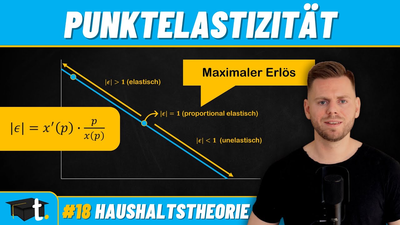 Preiselastizität der Nachfrage in 4 Minuten berechnen & verstehen (Punktelastizität)