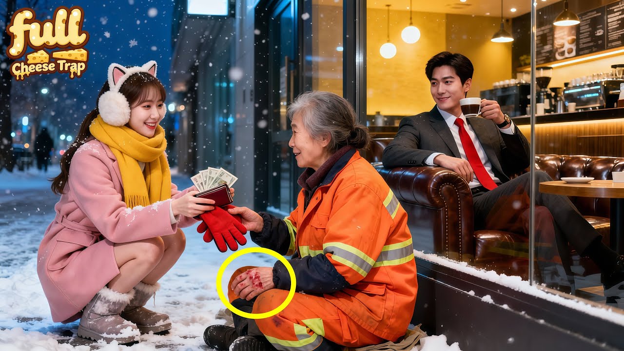 Poor Girl Spent Her Last Penny To Help A Frozen Cleaner—Never Knew She Was CEO’s Mom! Fate Flips!
