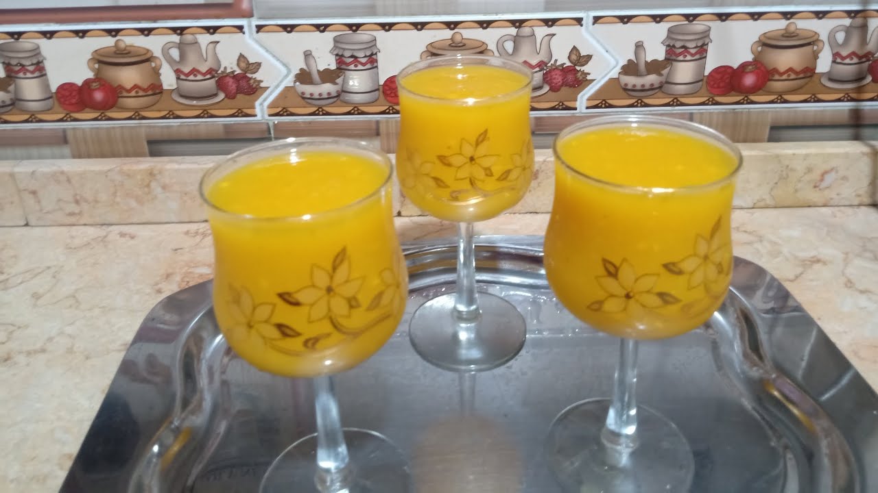 طريقة احلى عصير مانجو 🥂تعالى نعمل عصير مانجو احلى من عصير المحلات 👍😋💯💯
