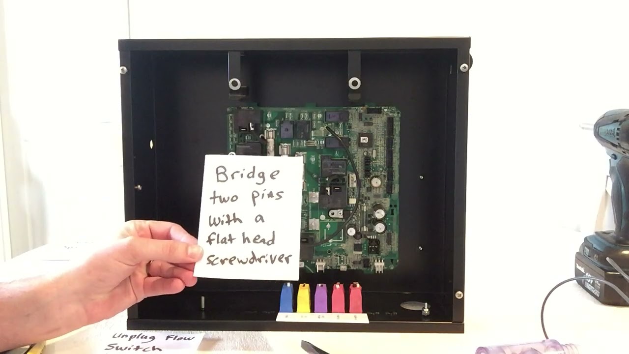 Dimension One Spa - Doing a Hard Reset to the Flow Switch