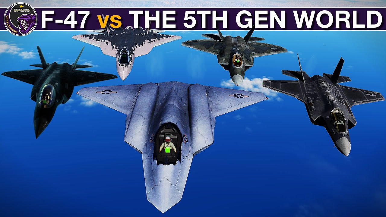 F-47 NOW — истребитель 6-го поколения против F-22, F-35, J-35 и Су-57 (WarGames 262) | DCS