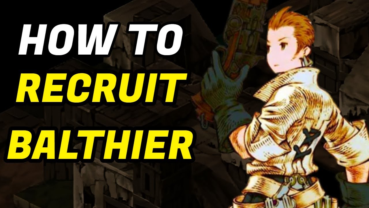 Final Fantasy Tactics How To Get Balthier (Earliest Possible Way)