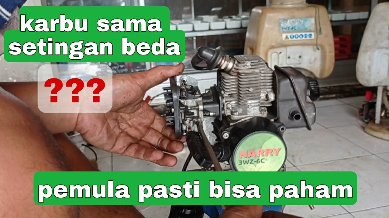 Cara seting karburator Mesin pertanian TU 26