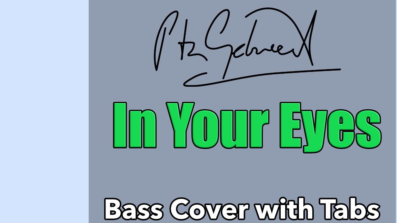 Peter Gabriel - In Your Eyes (Bass Cover WITH TABS)