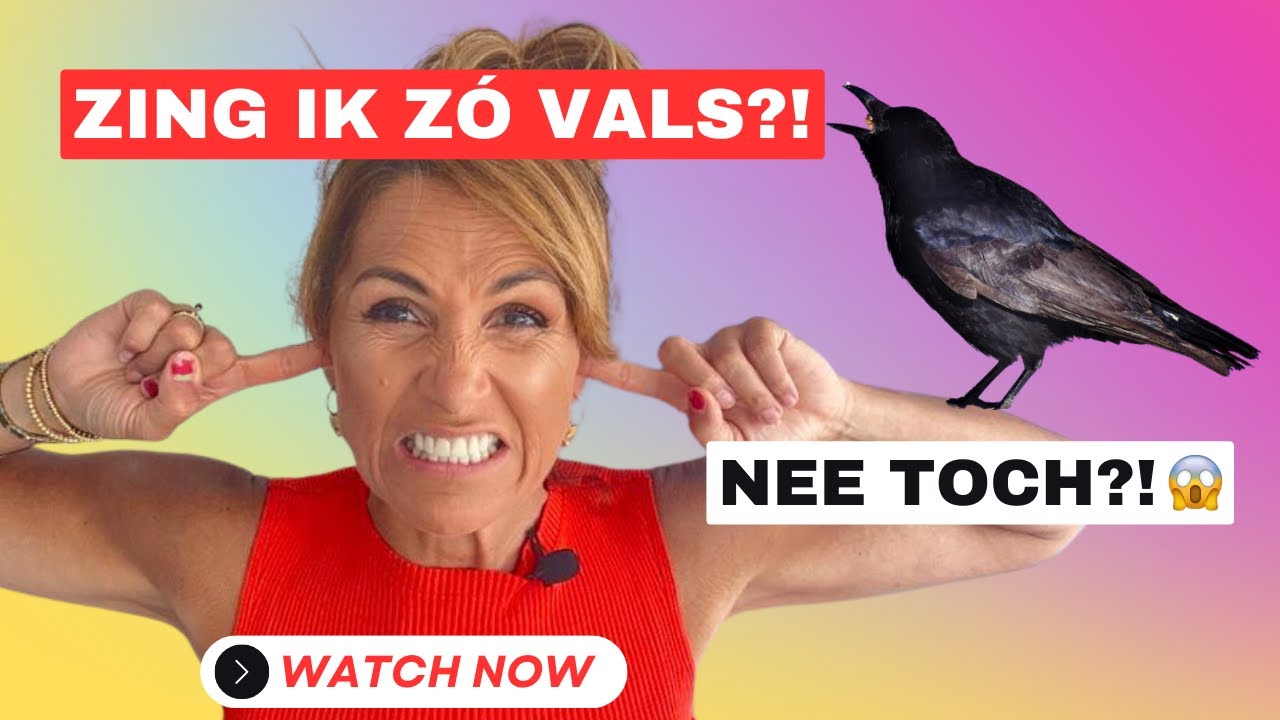 Zing ik vals? Zing ik als een valse kraai? Mij wil je echt niet horen zingen