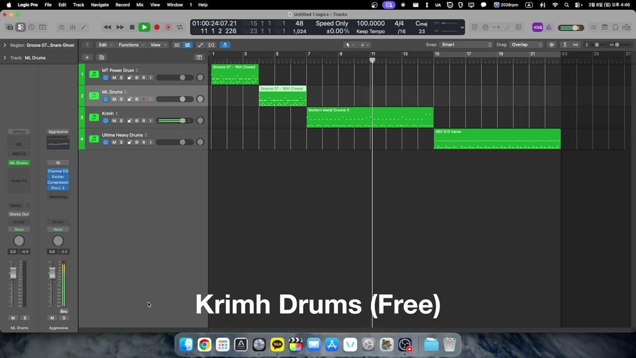 Logic Drum Plugin Sound Comparison