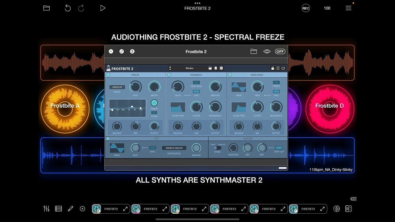 FROSTBITE 2 - Spectral Freeze by AudioThing - Demo with Loopy Pro - iOS