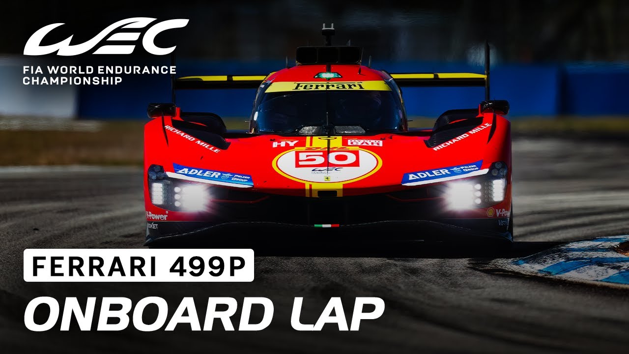 Ferrari 499P Hypercar first ever onboard footage I 2023 1000 Miles of Sebring I FIA WEC