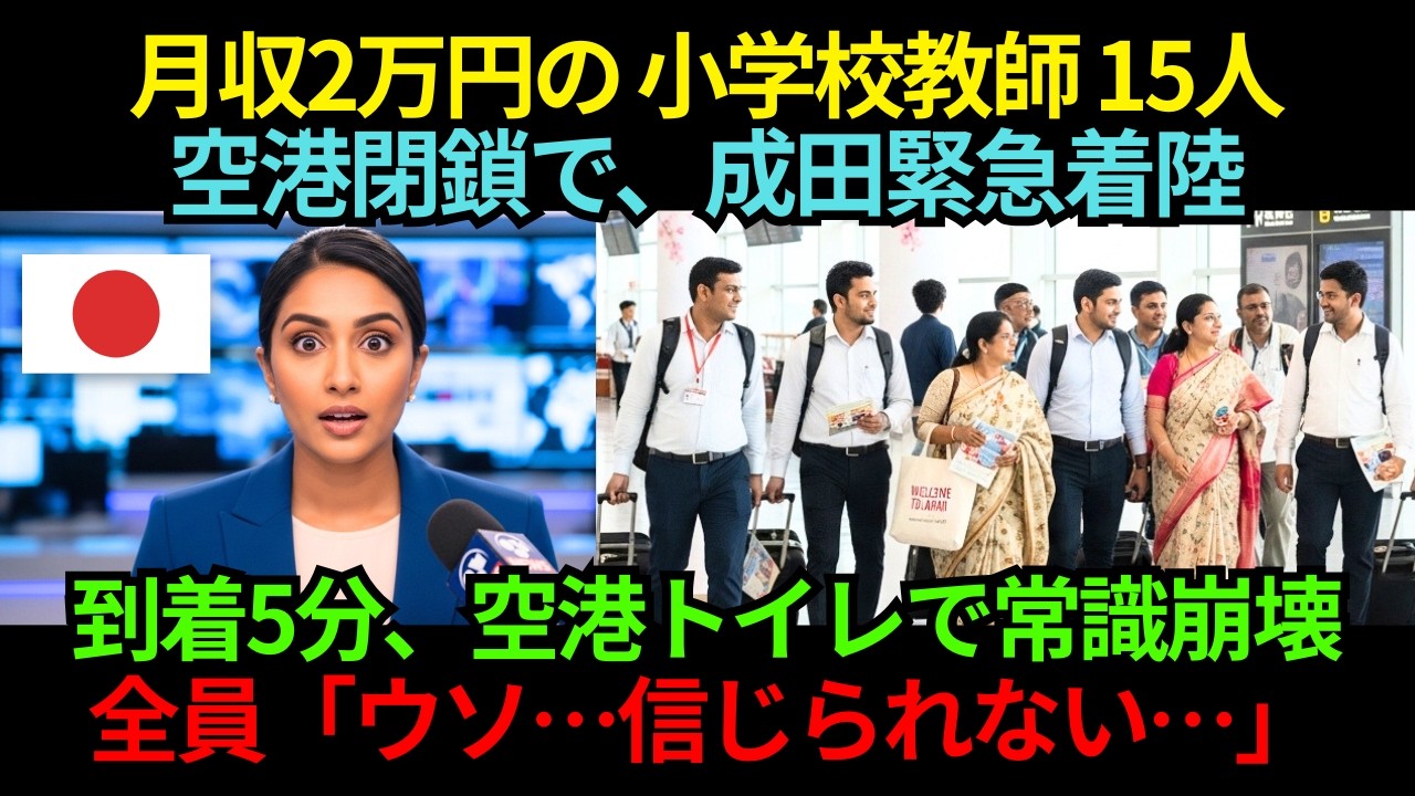 月収2万円のバングラデシュ小学校教師15人、空港閉鎖で成田に緊急着陸…わずか4日で起きた“日本での異変”とは【海外の反応】