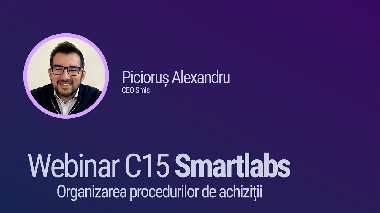 Implementare & proceduri achiziții - Smartlabs (C15-PNRR)