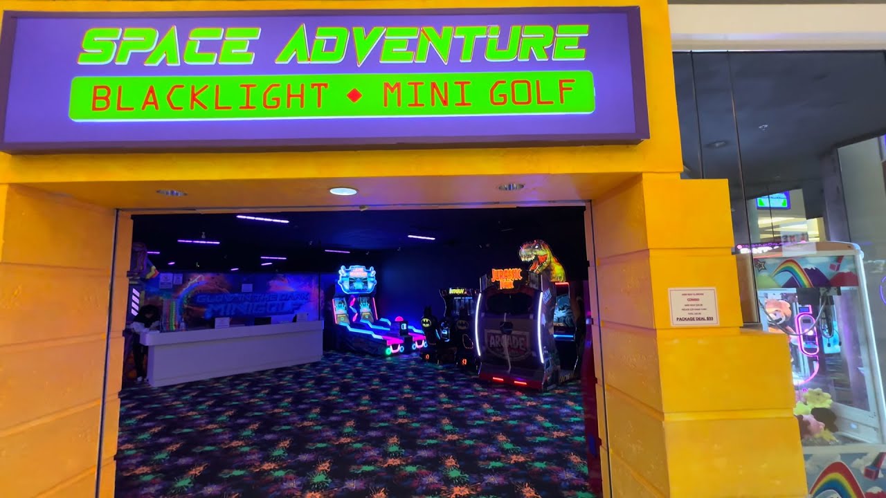 Space Adventure Mini Golf (Middletown NY), 4K arcade walkthrough & tour, March 2024