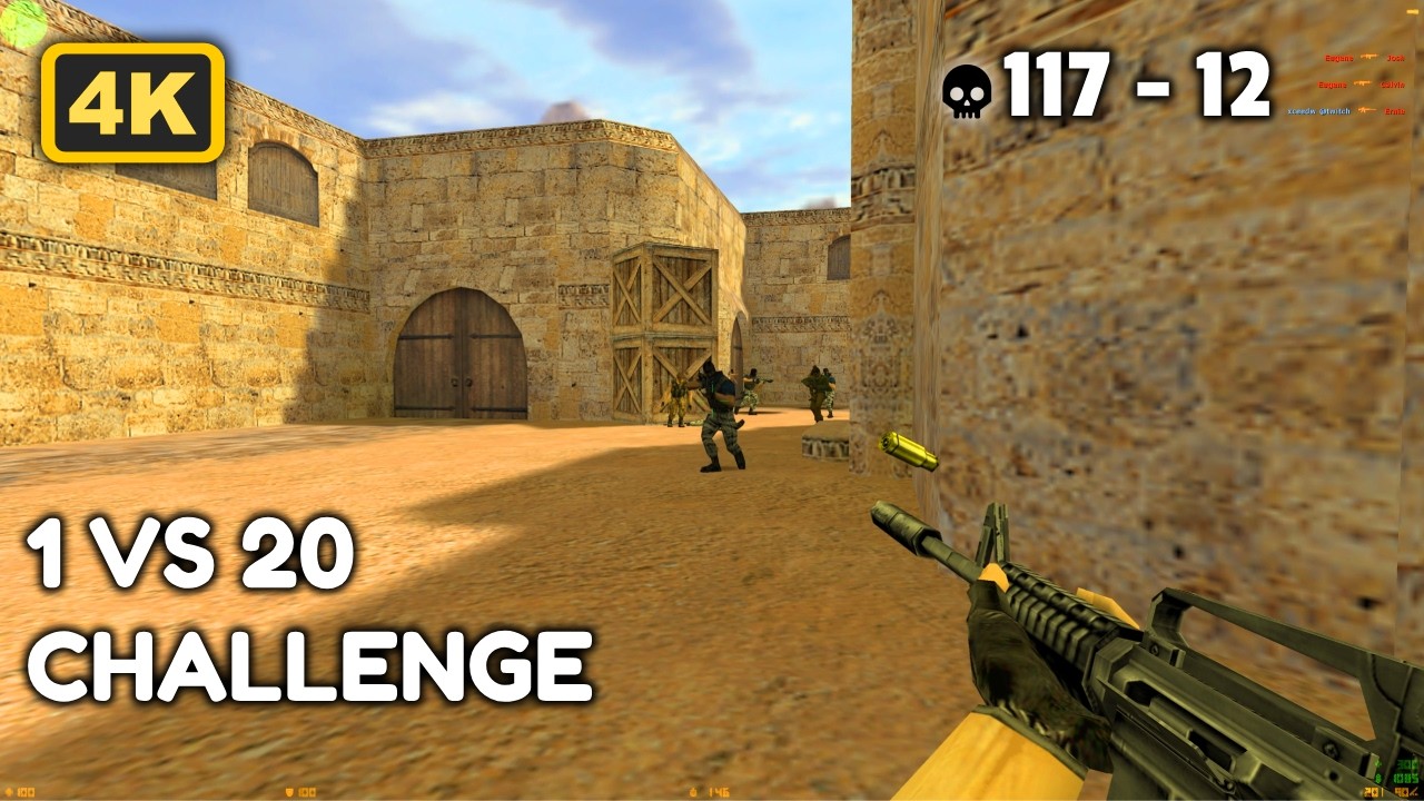 🔥 117 KILLS vs 20 BOTS! (Unbelievable Dust2 Challenge)