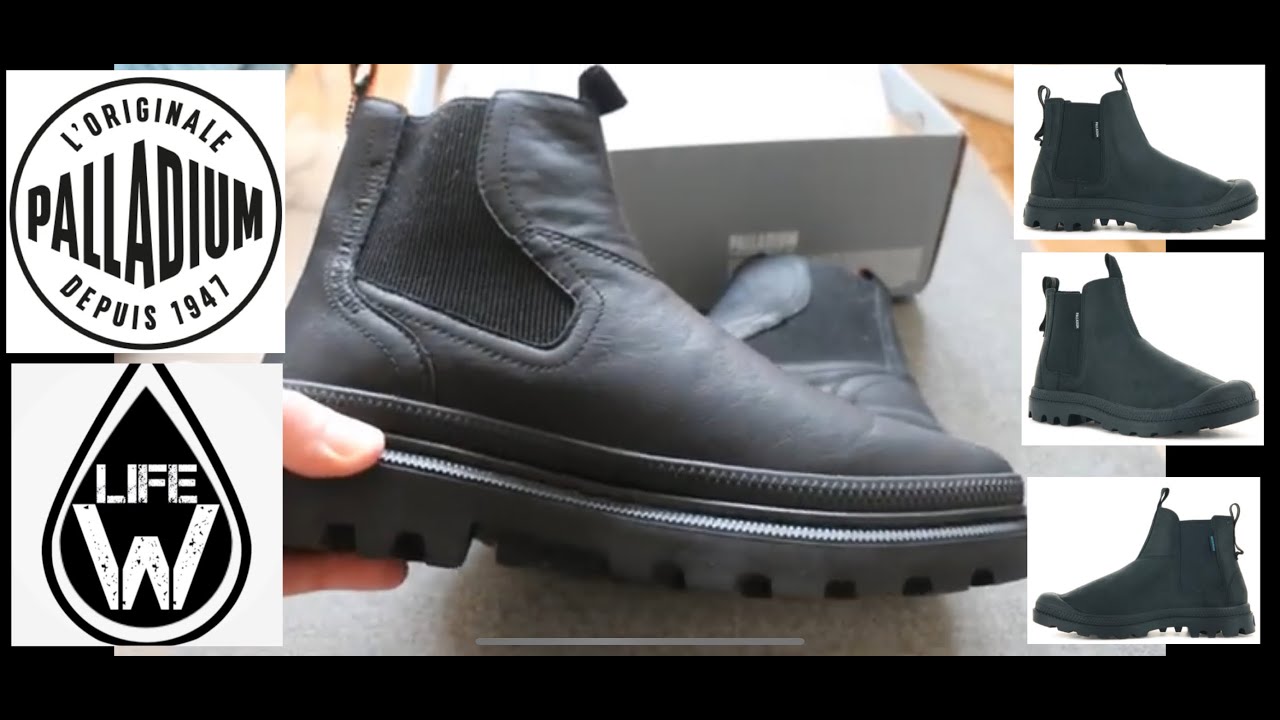 Palladium Pallatrooper Chelsea Waterproof Boots Black