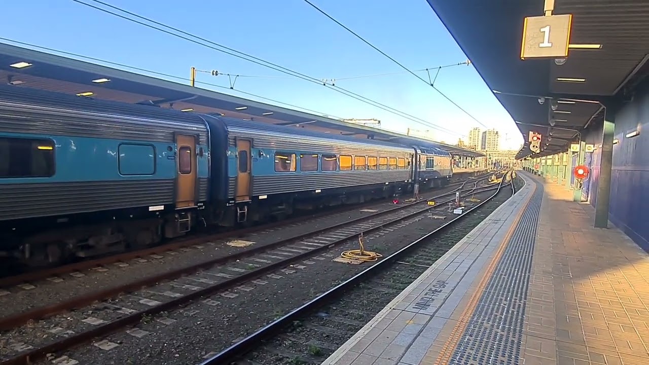XPT departing Central station Sydney 