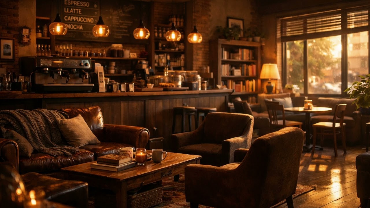 Warm Espresso Bar Jazz ☕ Vintage Lounge Piano for Reading, Study & Work