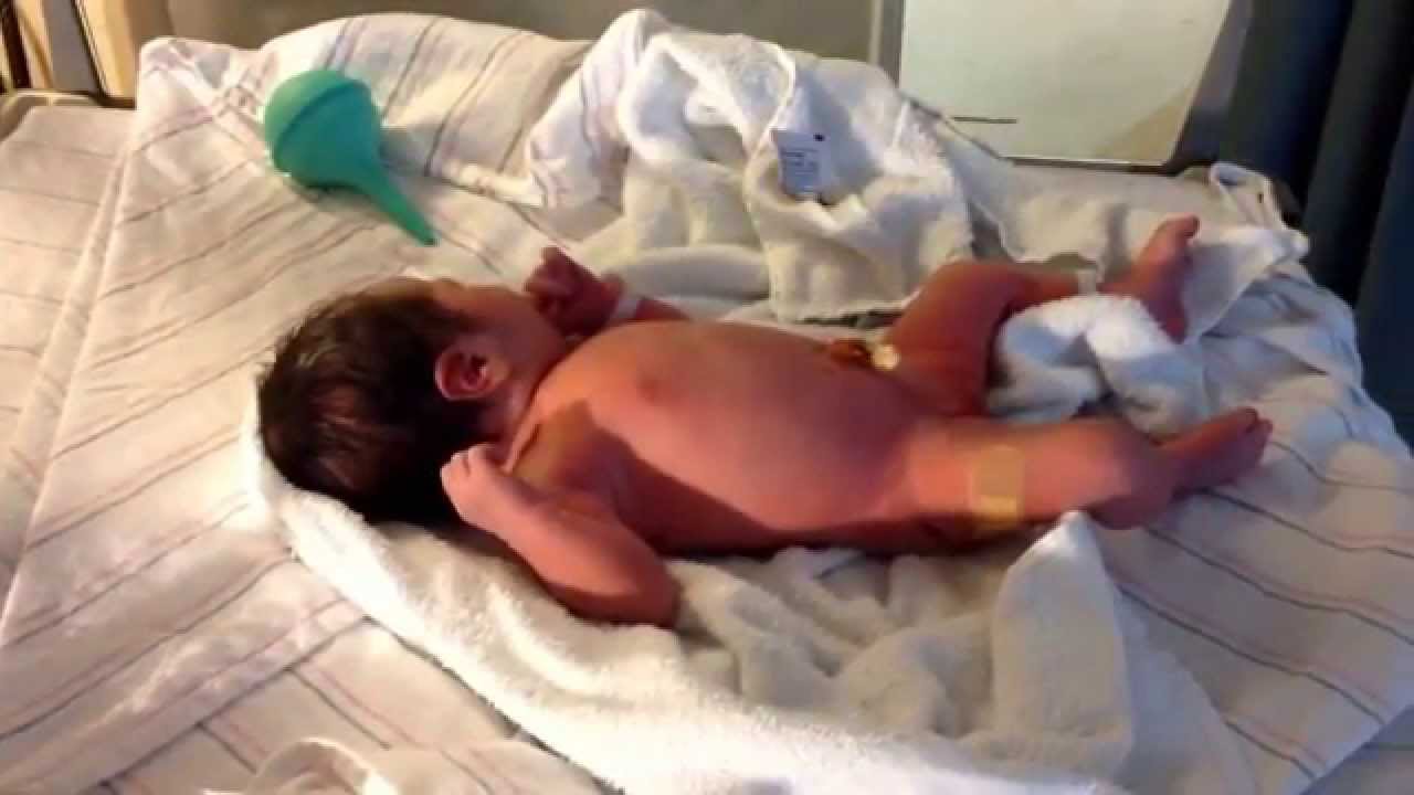 Baby first bath