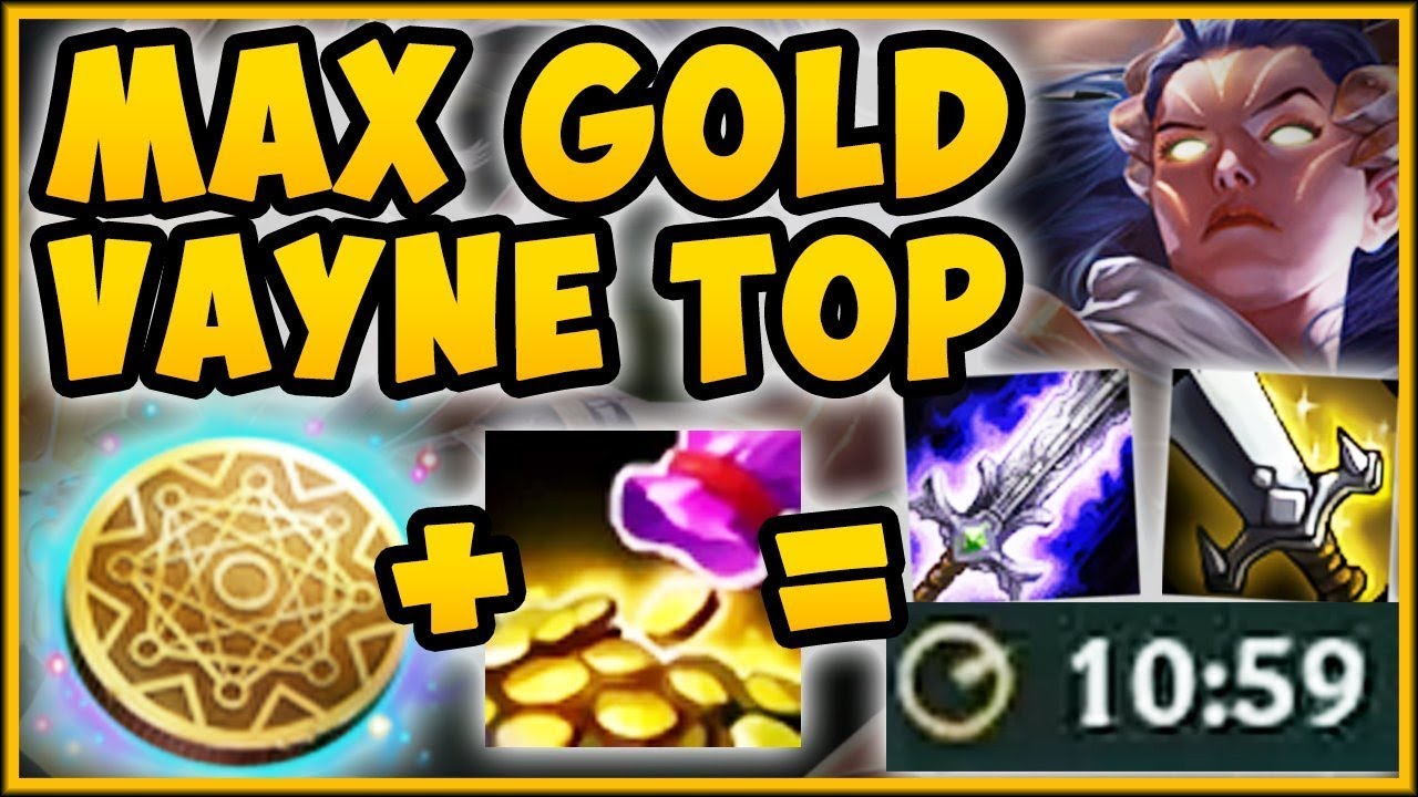 INSTANT DOUBLE KLEPTO PROC VAYNE! MAX GOLD VAYNE IS 100% NUTTY! VAYNE SEASON 9! League of Legends