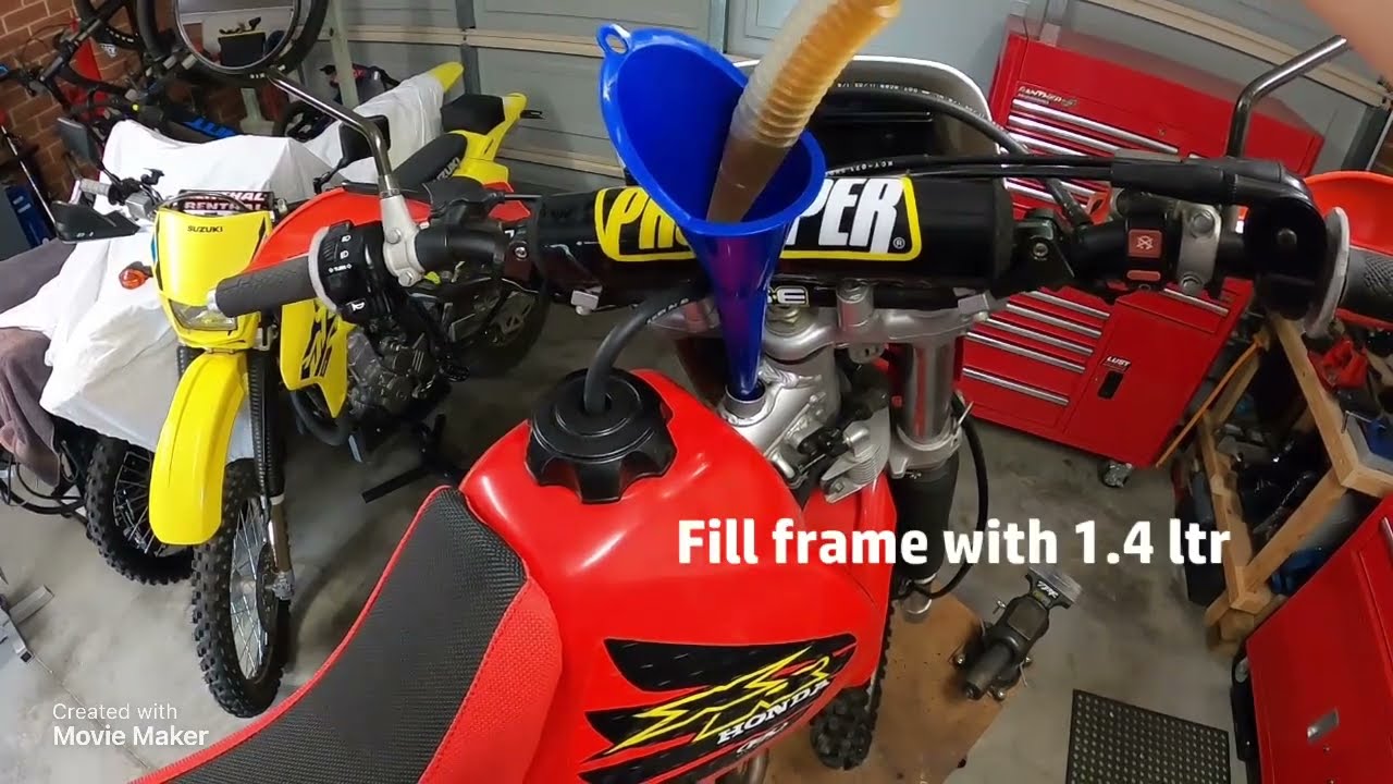 XR 400 Honda oil change