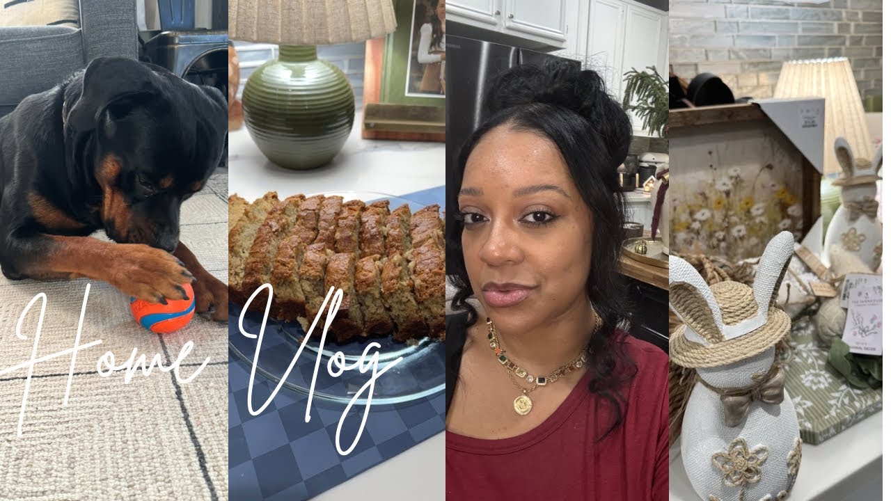 HOME VLOG | BANANA BREAD RECIPE | CLEANING AND DECLUTTERING | HOMEGOODS HAUL